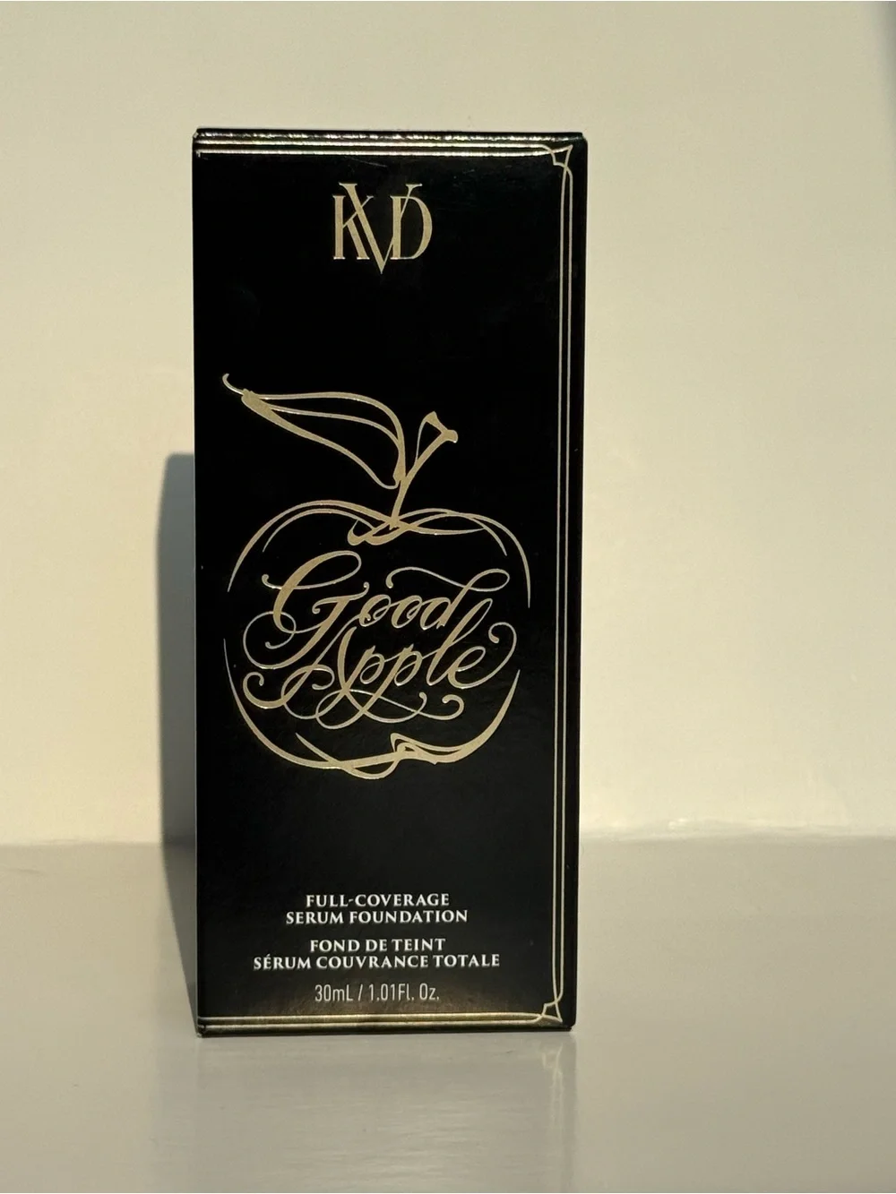 KVD (TAN 057) Good Apple Full-Coverage Serum Foundation - Black Packaging